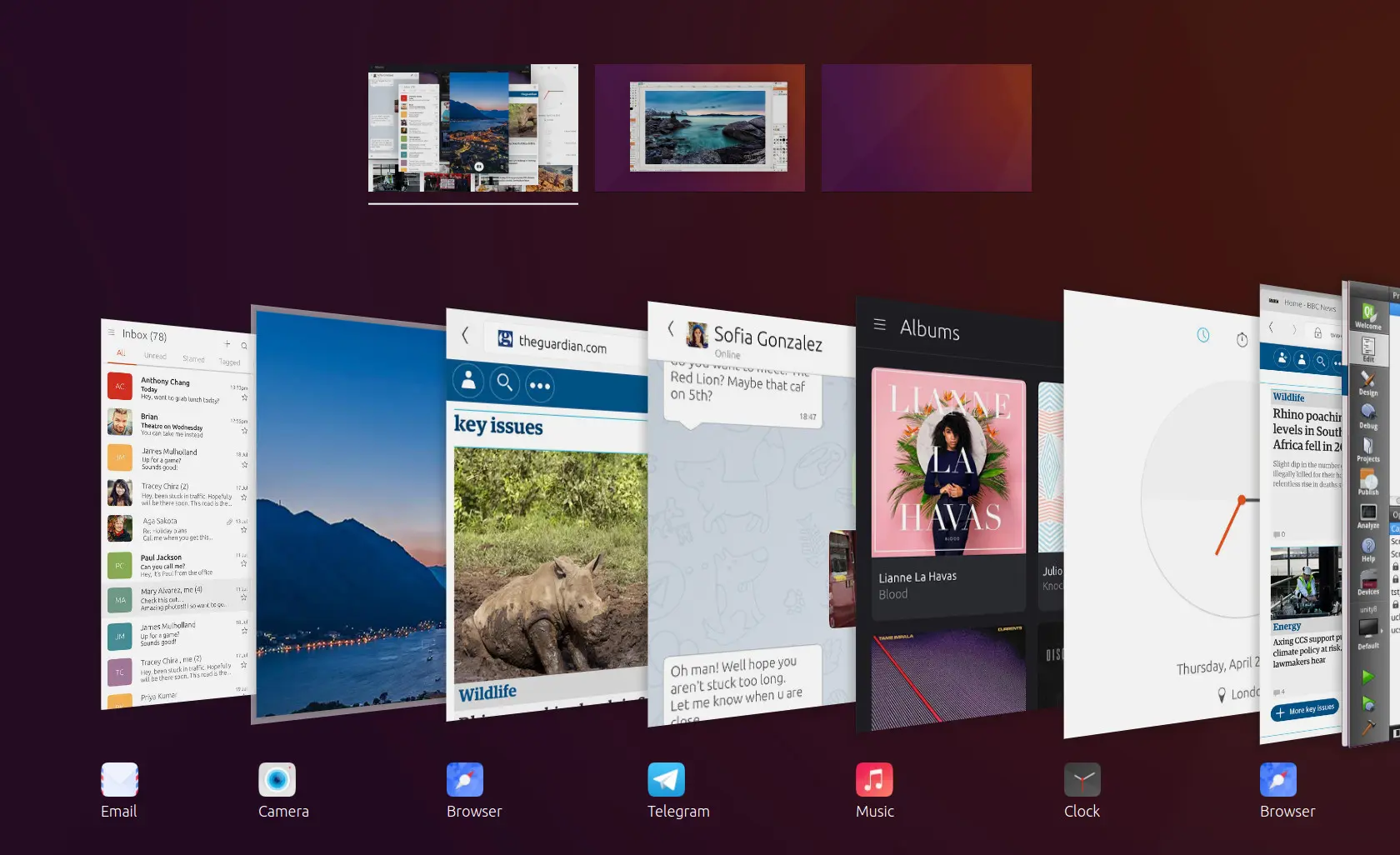 Ubuntu Application Switcher